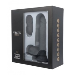 Realistiškas Vibratorius R12 Black 14,4Cm Su Nuotoliniu Valdymu
