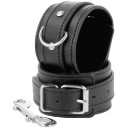 Cătușe Ajustabile Negre Cu Bandă Dublă de Întărire