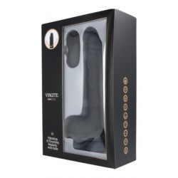 Vibromasseur réaliste Up & Down R14" Noir 23Cm Avec Télécommande