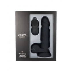 Vibrador Realista R16 Preto 16 Cm C/ Controlo Remoto