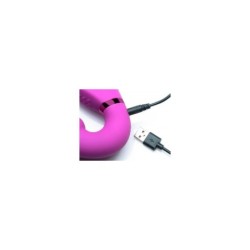 Piepūšama Iejūga Sievietēm Usb Vibrators Ar Tālvadības Pulti Rozā