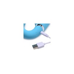 Doppel-Silikon-Geschirr USB C mit blauem Controller