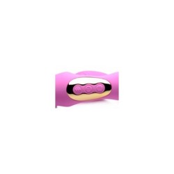 Arreio Duplo C/ Comando E Pulsatório Ponto G Usb Rosa