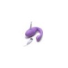 Vibrador Duplo Com Pulsatório Usb C/ Controlo Remoto Lilás