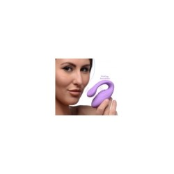 Vibrador Duplo Com Pulsatório Usb C/ Controlo Remoto Lilás