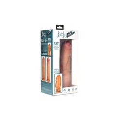 Dildo Penis Dublă Densitate Uncut Flesh 21'6 Cm