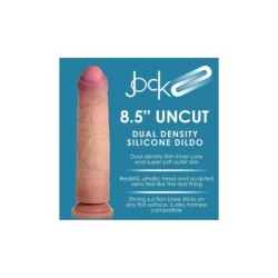 Dildo Penis Dublă Densitate Uncut Flesh 21'6 Cm
