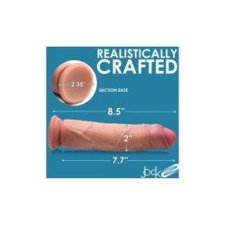 Dildo Pen Doble Densitat Uncut Flesh 21'6 Cm