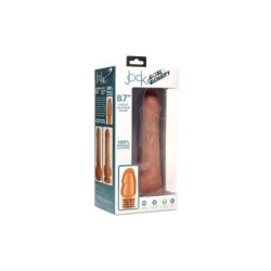 Dildo Penis m. Hoden Dual Density Uncut Flesh 22 cm