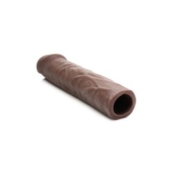 Predlžovací návlek na penis 3,8 cm tmavý