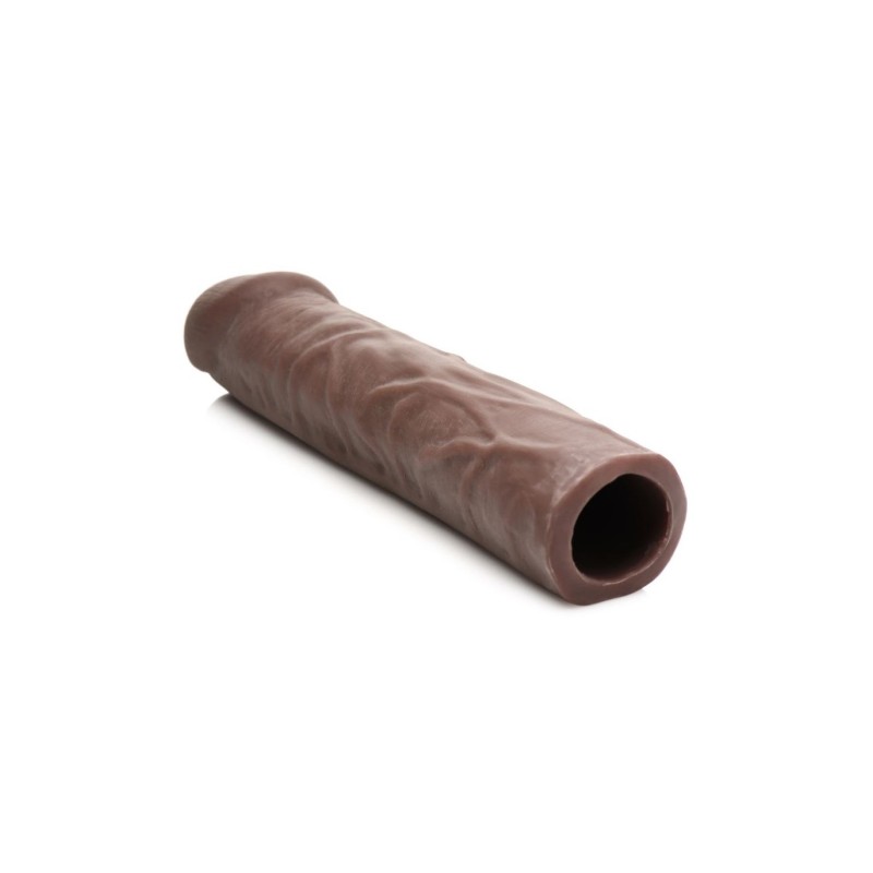 Predlžovací návlek na penis 3,8 cm tmavý