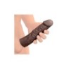 Predlžovací návlek na penis 3,8 cm tmavý