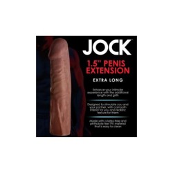 Predlžovací návlek na penis 3,8 cm tmavý