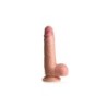 Siliconen Dildo Jock Real Skin 20'32 Cm Met Bal
