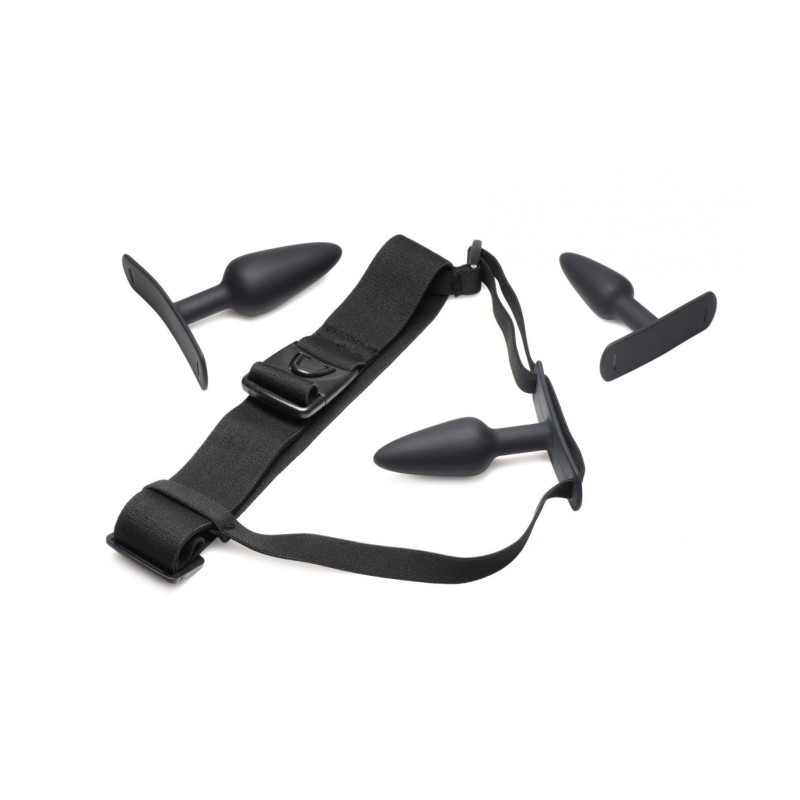 Set 3 Plug in Silicone C/ Imbracatura