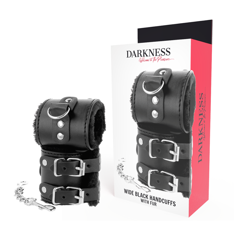 Esposes Cuir Amb Folre Ajustables Negre Esposes Cuir Amb Folre Ajustables Negre
