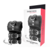 Manette in Pelle con Fodera Regolabili Nere