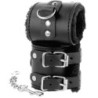 Manette in Pelle con Fodera Regolabili Nere