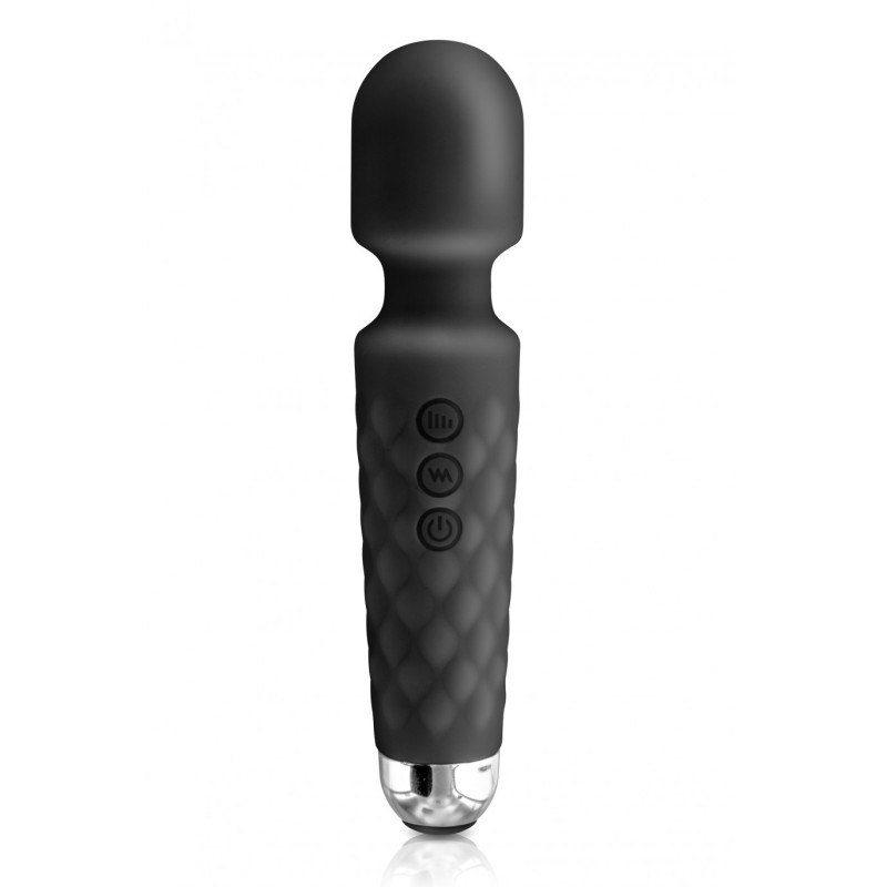 Vibrador Love Wand Silicona Recarregable Negre