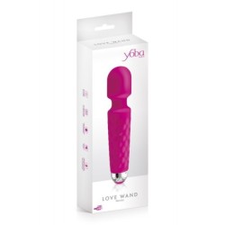 Vibromasseur Love Wand Silicone Rechargeable Rose