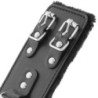 Manette in Pelle con Fodera Regolabili Nere