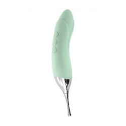 2-in-1 lazdelė-vibratorius Accuracy Usb Žalias