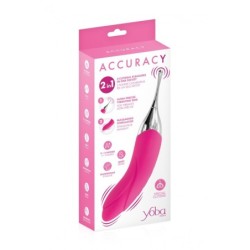 2 En 1 Varita-Vibrador Accuracy Usb Rosa