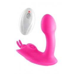 Vibrator C/ Daljinski Upravljač Butterfly Roza