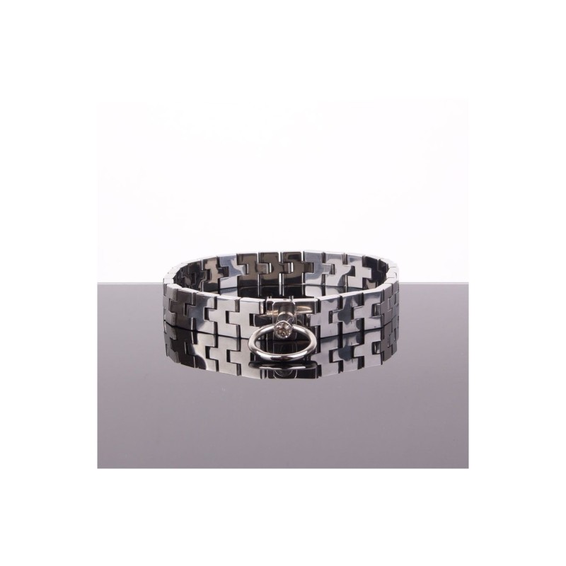 Collar Articulado Con Piedra Blanca