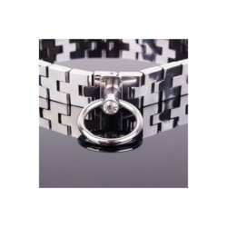 Collier Articulé Avec Pierre Blanche