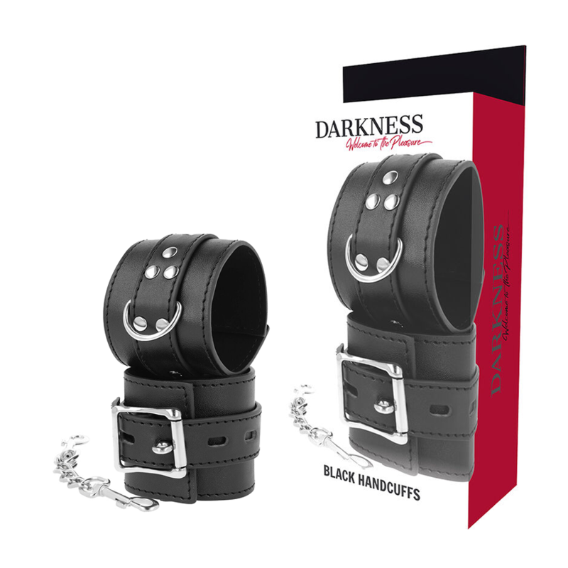 Menottes Cuir Noir