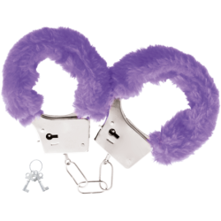 Manette di Metallo Foderate Viola