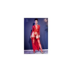 Cr4419 Body met String en Kousen Rood L