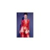 Cr4419 Body met String en Kousen Rood L