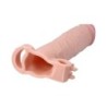 Realistický návlek na penis S5 Flesh 19 cm s vibráciou