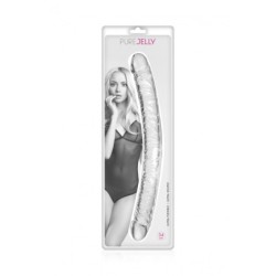 Transparent Dubbeldildo 34 cm