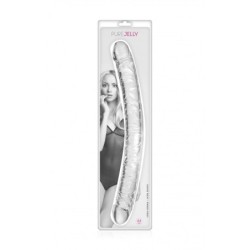 Dobbelt Dildo Transparent 44 Cm