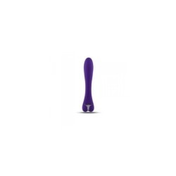 Oplaadbare, paarse siliconen rabbit vibrator