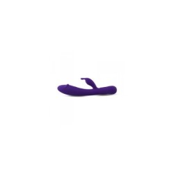 Oplaadbare, paarse siliconen rabbit vibrator