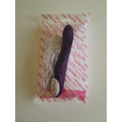 Vibratorius iš silikono G taškui įkraunamas violetinis