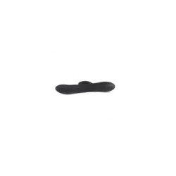 Vibratore in Silicone C/ Stimolatore Ricaricabile Nero