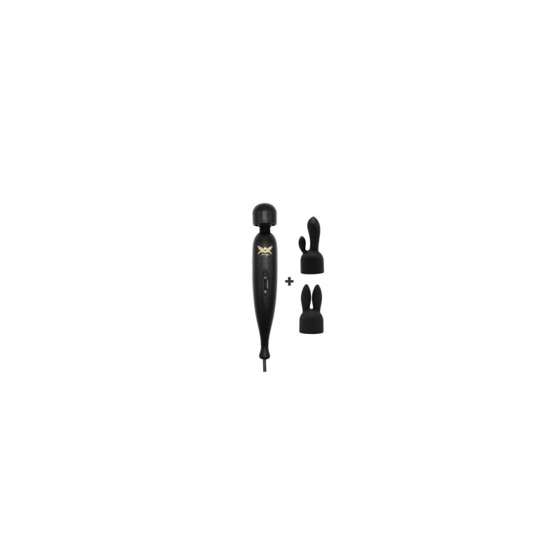 Maseur Wand Pixey Turbo Negru + 2 Accesorii