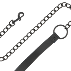 Manette e Collare in Pelle Nera