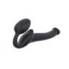 Harnais Pénis Artificiel Strap-On Flexible Silicone Douce Noir S