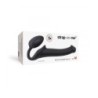 Dildo Strap-On Sele med flexibel, mjuk silikon, svart M