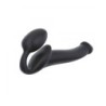Harnais Pénis Artificiel Strap-On Flexible Silicone Douce Noir M