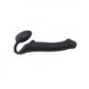 Harnais Pénis Artificiel Strap-On Flexible Silicone Douce Noir L