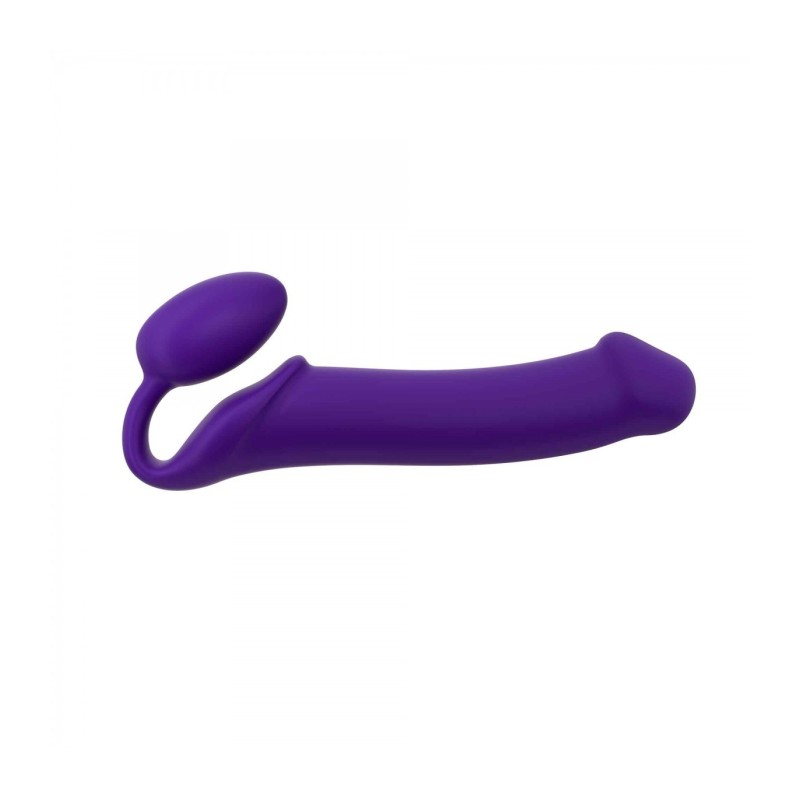Harnais Pénis Artificiel Strap-On Flexible Silicone Douce Violet Xl