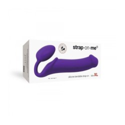 Ham Dildo Strap-On Flexibil Silicon Moale Violet Xl