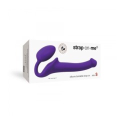 Arreio Dildo Strap-On Flexível Silicone Macio Violeta P
